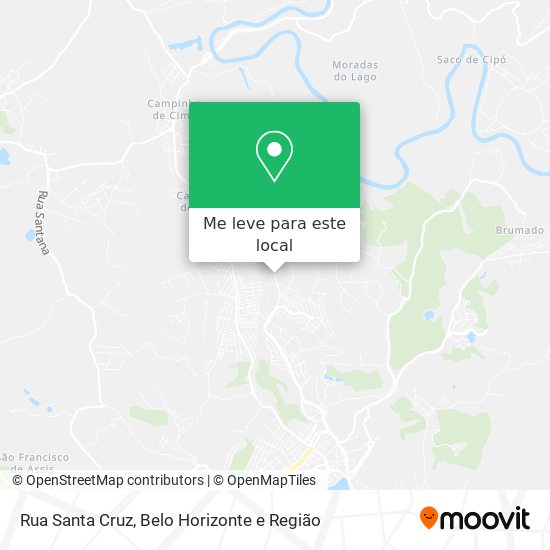 Rua Santa Cruz mapa