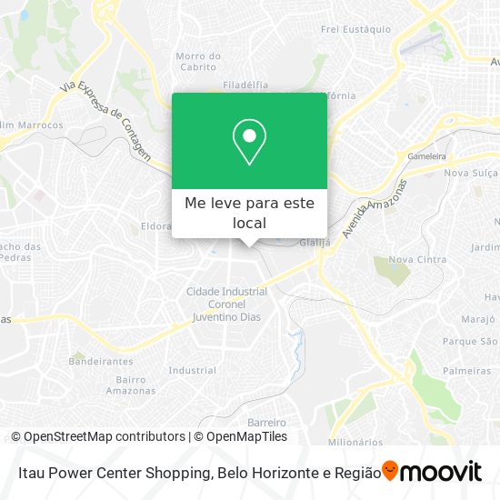 Itau Power Center Shopping mapa