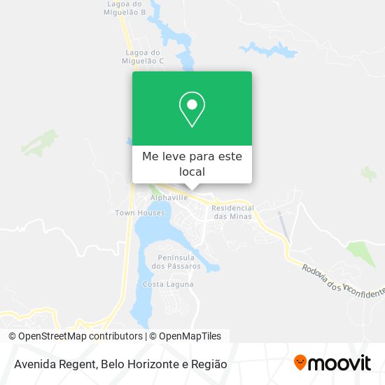 Avenida Regent mapa