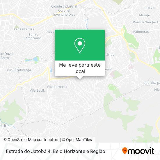 Estrada do Jatobá 4 mapa