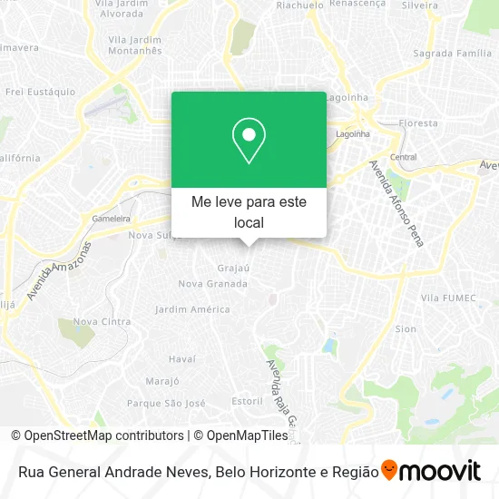 Rua General Andrade Neves mapa