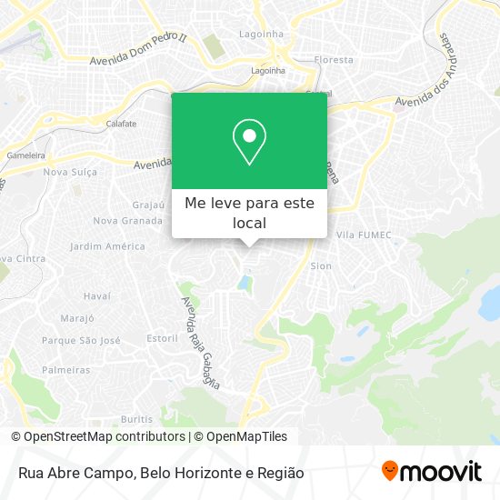 Rua Abre Campo mapa
