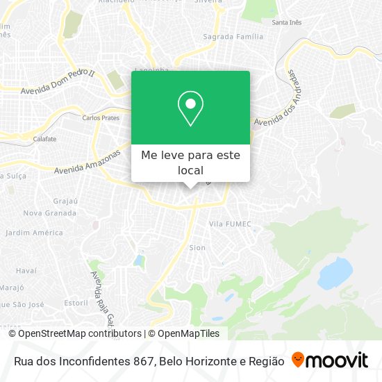 Rua dos Inconfidentes 867 mapa