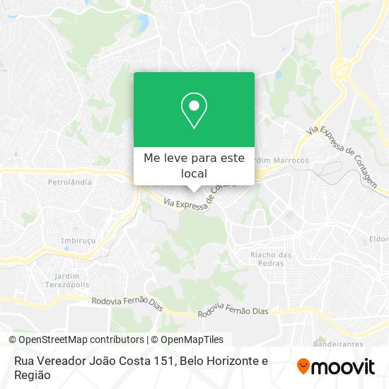 Rua Vereador João Costa 151 mapa