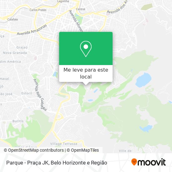 Parque - Praça JK mapa