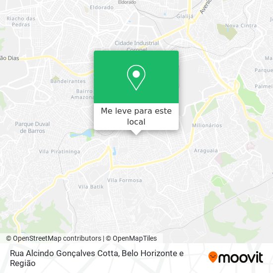 Rua Alcindo Gonçalves Cotta mapa
