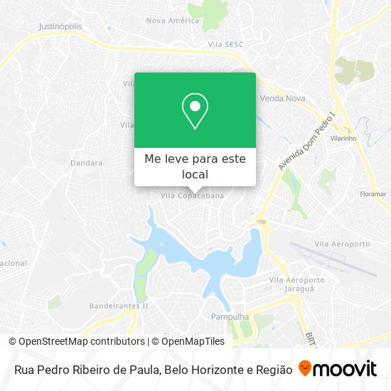 Rua Pedro Ribeiro de Paula mapa