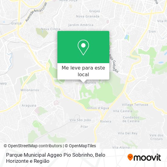 Parque Municipal Aggeo Pio Sobrinho mapa