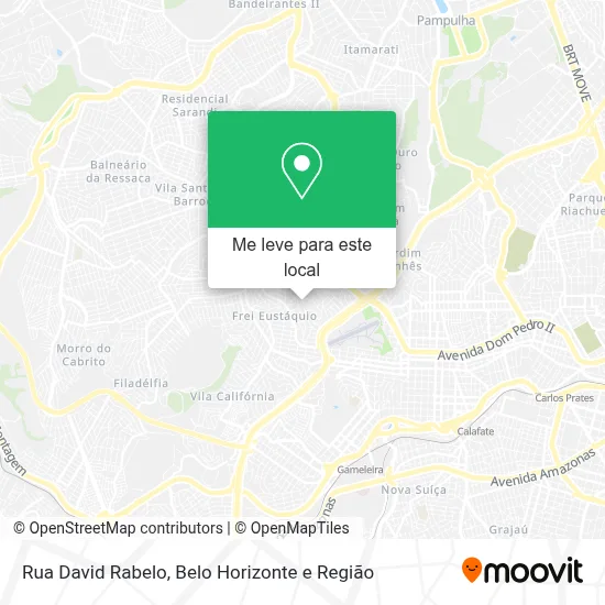 Rua David Rabelo mapa
