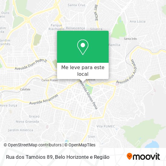Rua dos Tamôios 89 mapa