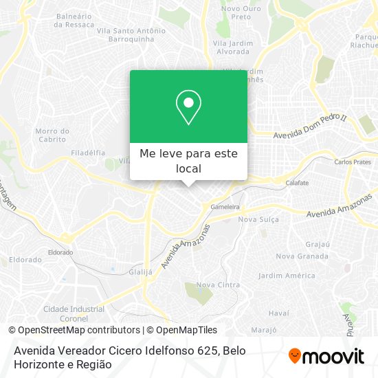 Avenida Vereador Cicero Idelfonso 625 mapa