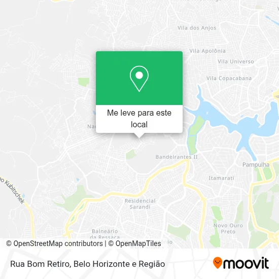 Rua Bom Retiro mapa