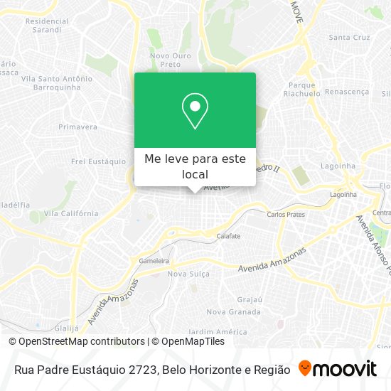 Rua Padre Eustáquio 2723 mapa