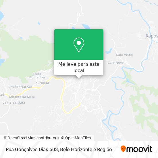 Rua Gonçalves Dias 603 mapa
