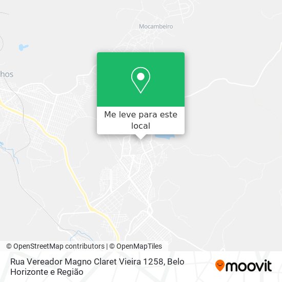 Rua Vereador Magno Claret Vieira 1258 mapa