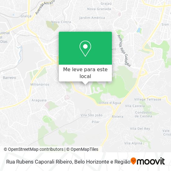 Rua Rubens Caporali Ribeiro mapa