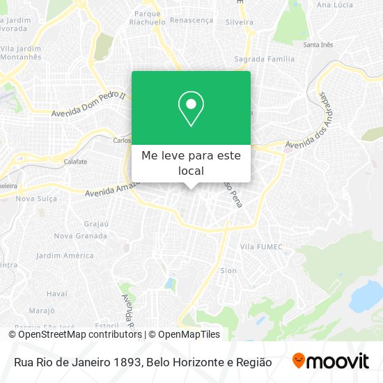 Rua Rio de Janeiro 1893 mapa