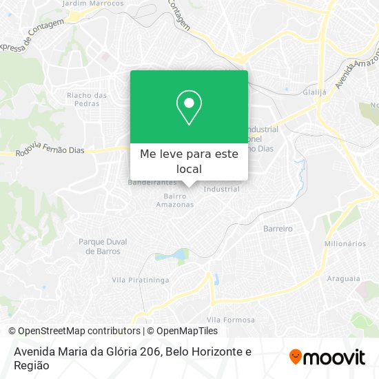 Avenida Maria da Glória 206 mapa