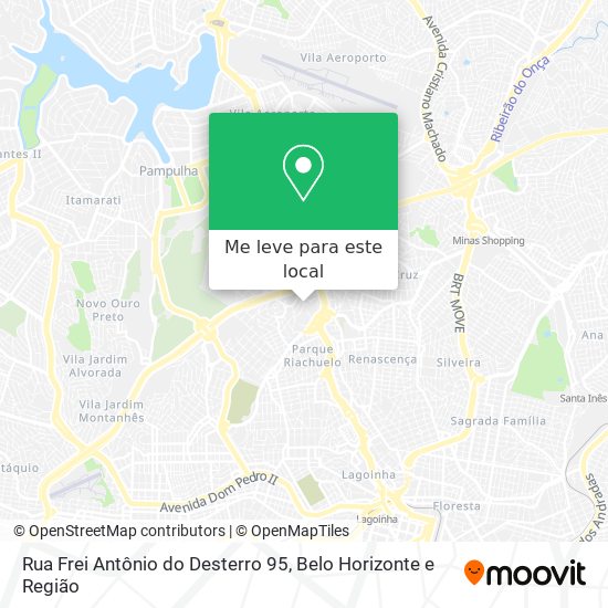 Rua Frei Antônio do Desterro 95 mapa