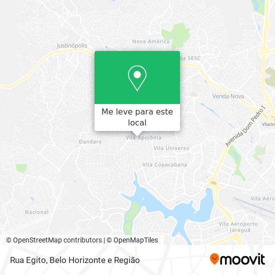 Rua Egito mapa