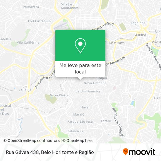 Rua Gávea 438 mapa