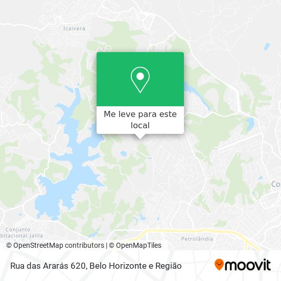 Rua das Ararás 620 mapa