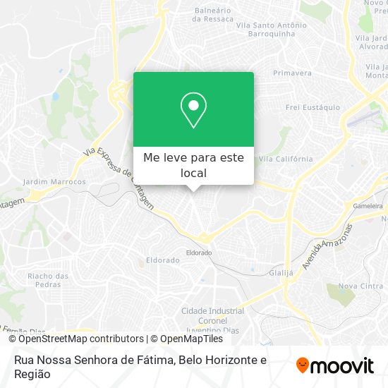 Rua Nossa Senhora de Fátima mapa