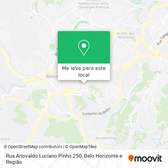 Rua Ariovaldo Luciano Pinho 250 mapa