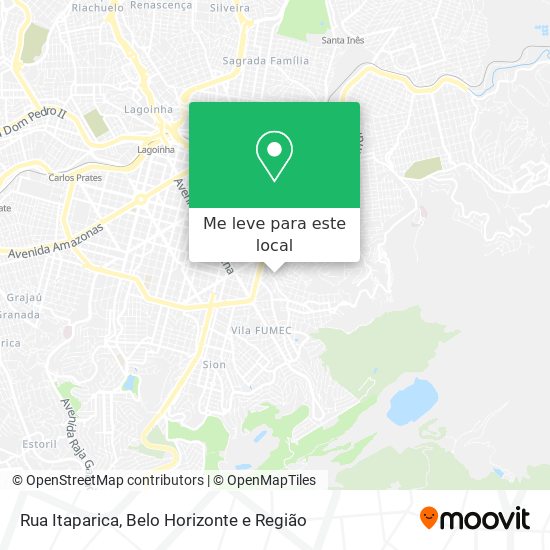 Rua Itaparica mapa