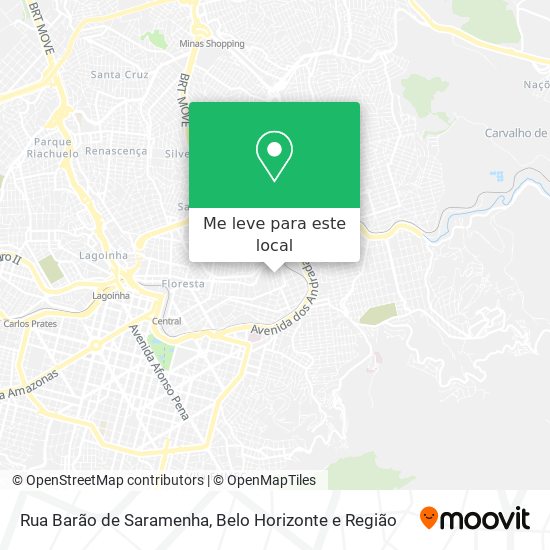 Rua Barão de Saramenha mapa