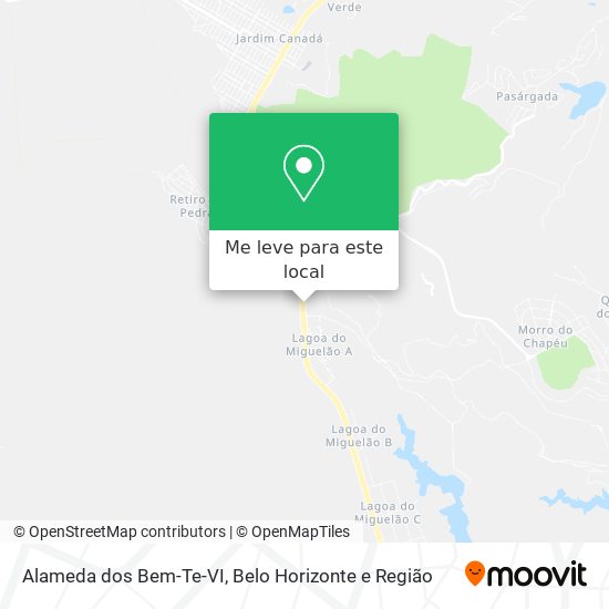 Alameda dos Bem-Te-VI mapa