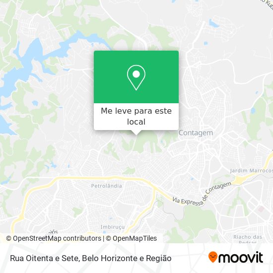 Rua Oitenta e Sete mapa