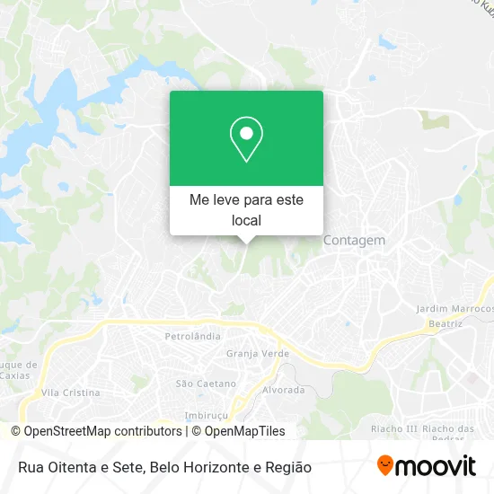 Rua Oitenta e Sete mapa
