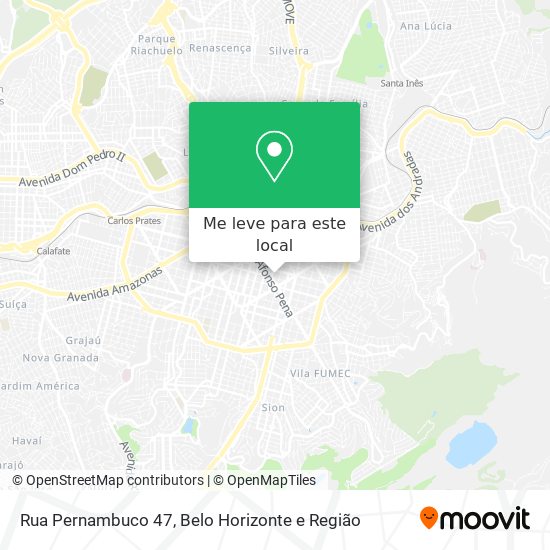 Rua Pernambuco 47 mapa