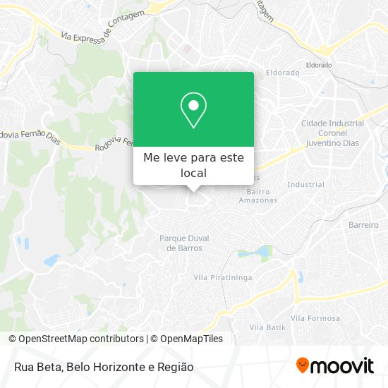 Rua Beta mapa