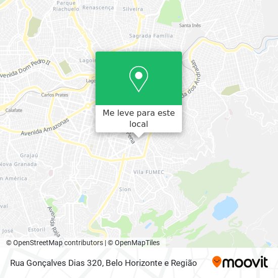 Rua Gonçalves Dias 320 mapa