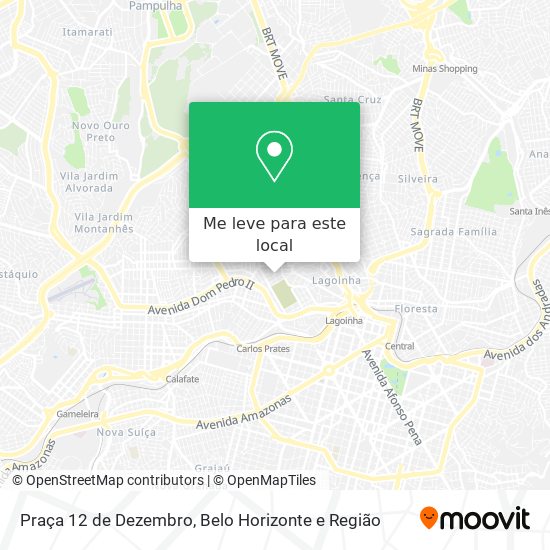 Praça 12 de Dezembro mapa