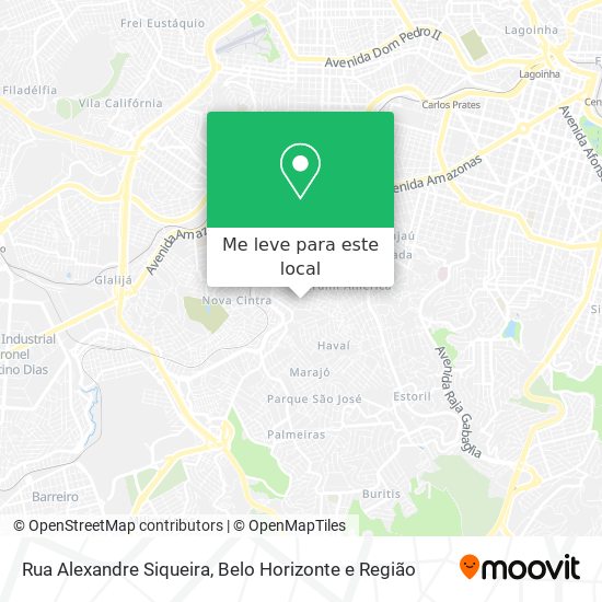 Rua Alexandre Siqueira mapa