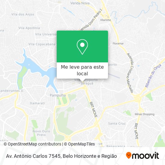Av. Antônio Carlos 7545 mapa