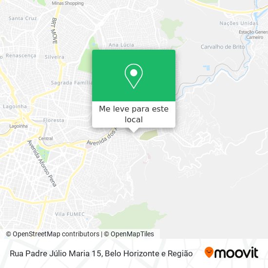Rua Padre Júlio Maria 15 mapa