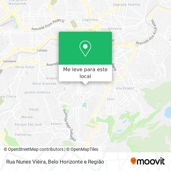 Rua Nunes Viêira mapa