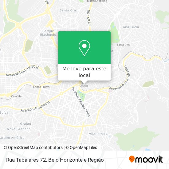 Rua Tabaiares 72 mapa