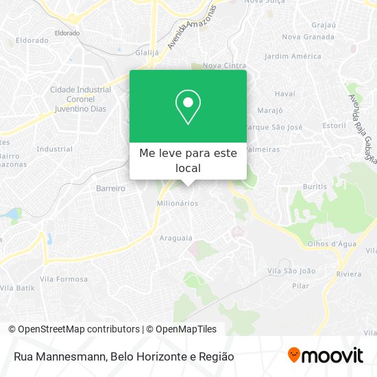 Rua Mannesmann mapa