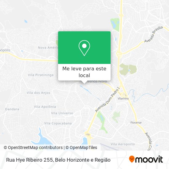 Rua Hye Ribeiro 255 mapa
