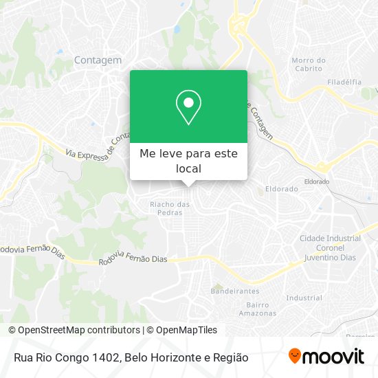 Rua Rio Congo 1402 mapa