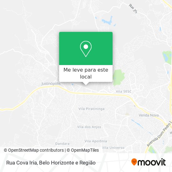 Rua Cova Iria mapa