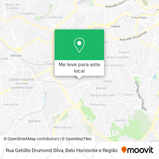 Rua Getúlio Drumond Silva mapa