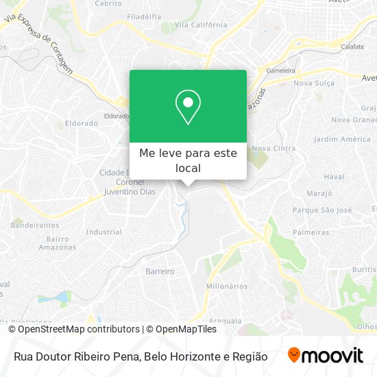 Rua Doutor Ribeiro Pena mapa