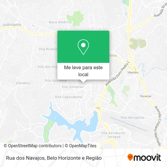 Rua dos Navajos mapa