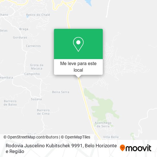 Rodovia Juscelino Kubitschek 9991 mapa